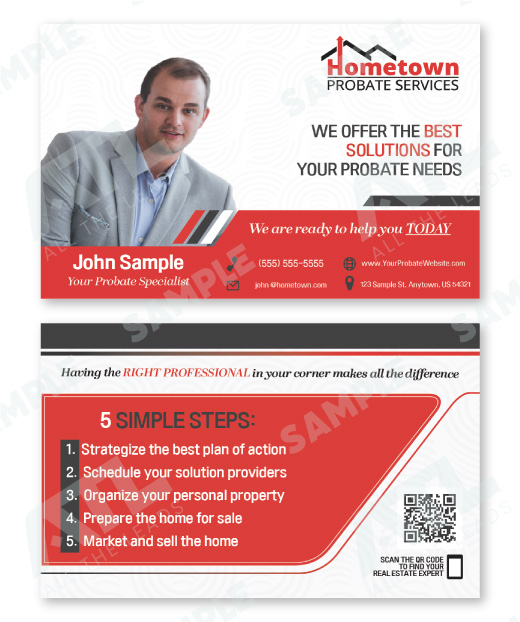 Red Edge Business Card Design